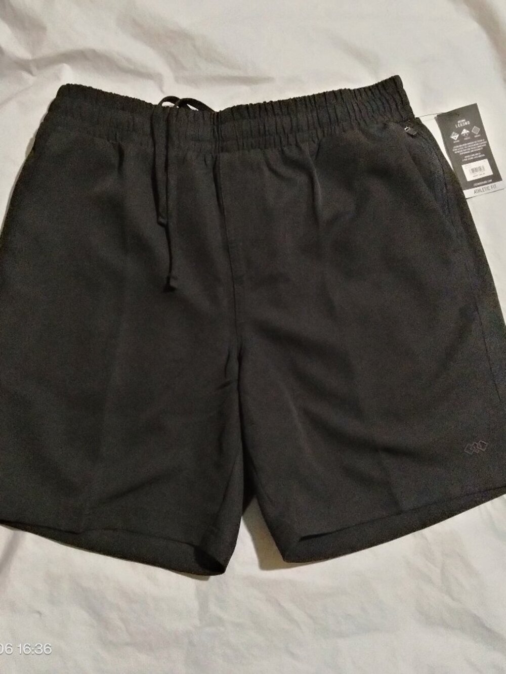 LEG3ND Men's Athletic Fit Performance Shorts 7" Inseam Black NWT Size M MW320